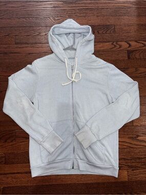 Light Blue Men's Zip Hoodie